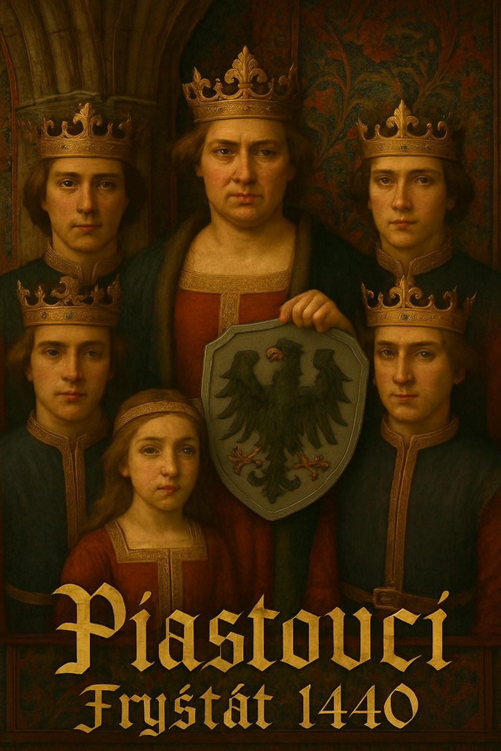 Slezská kněžna Eufemie II. Piastovna Těšínsko-Fryštátská s potomky