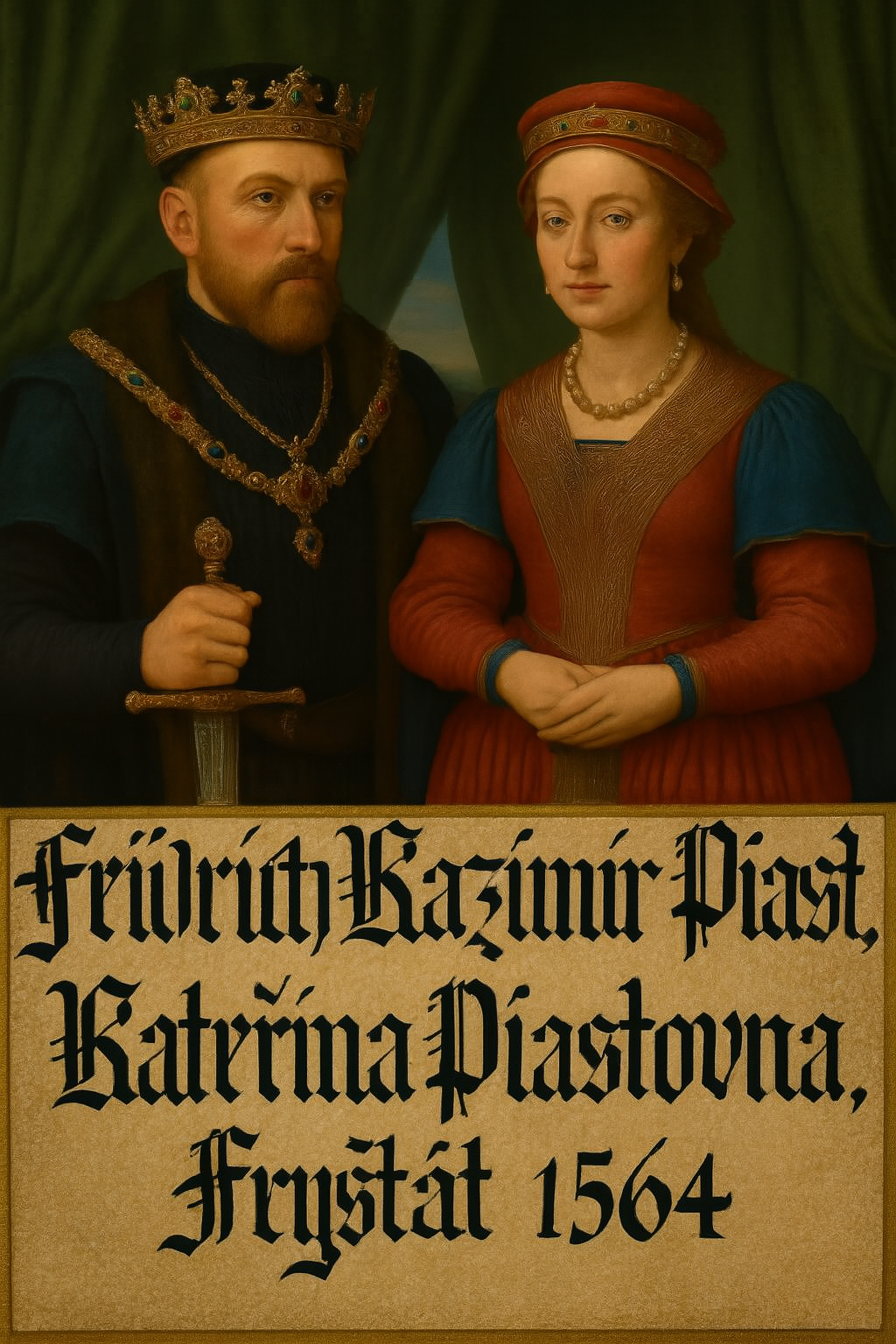 1564 až 1565 - Velkolepá svatba Fridricha Kazimíra s Kateřinou v Lehnici a Fryštátu