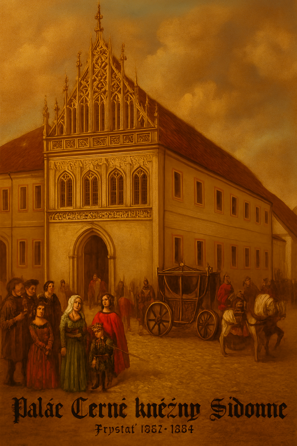 Goticko-renesanční palác kněžny Sasko-Lauenburské se stájemi