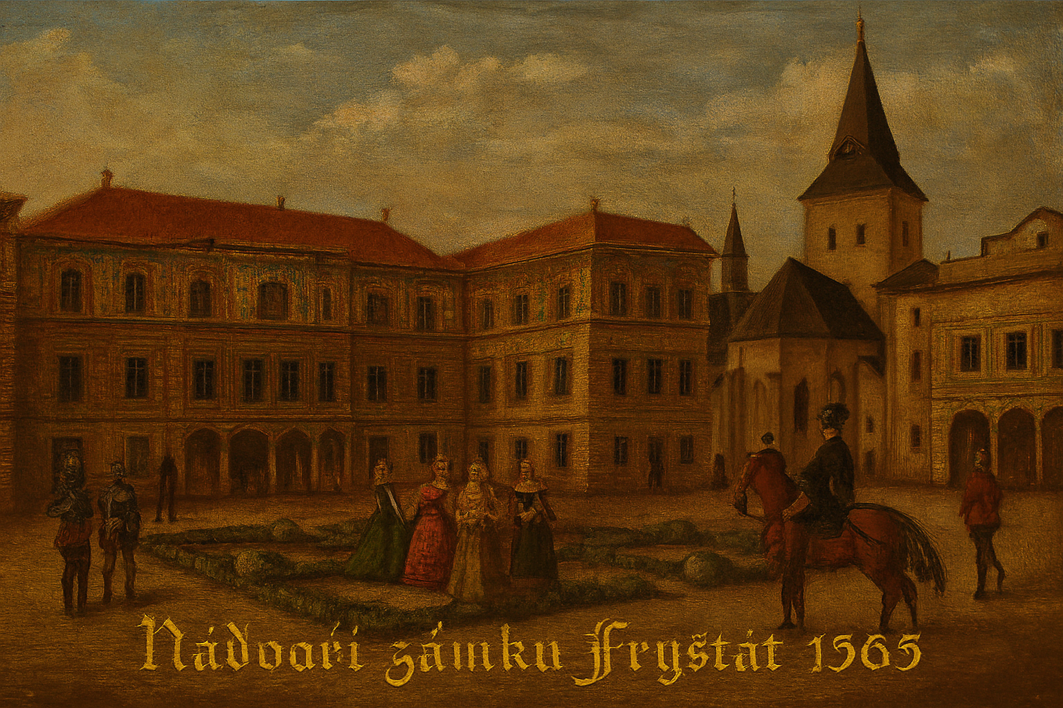 Povinností slezské kněžny byly procházky po nádvoří, kde se skvěle reprezentovala