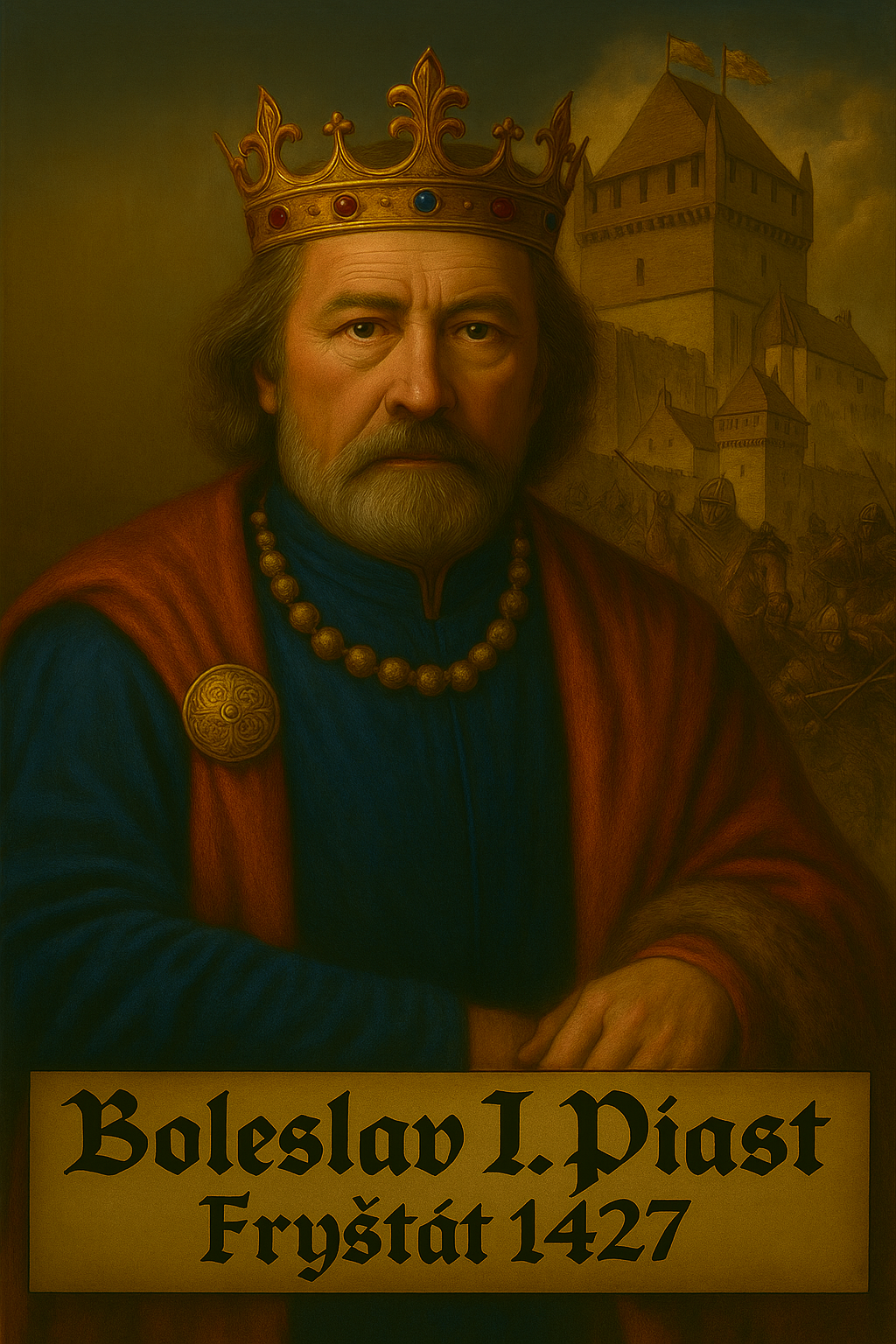 1427 - Kníže Boleslav I. čelí husitským nájezdům. Ještě před tím, v roce 1412 se žení s kněžnou Eufemií II., dává jí Fryštátský zámek jako dar a povoluje ji jeho rozšíření