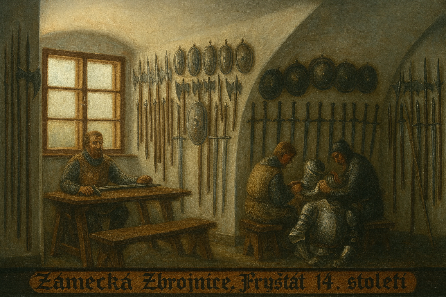 Fryštátská zámecká zbrojnice z doby kolem roku 1370