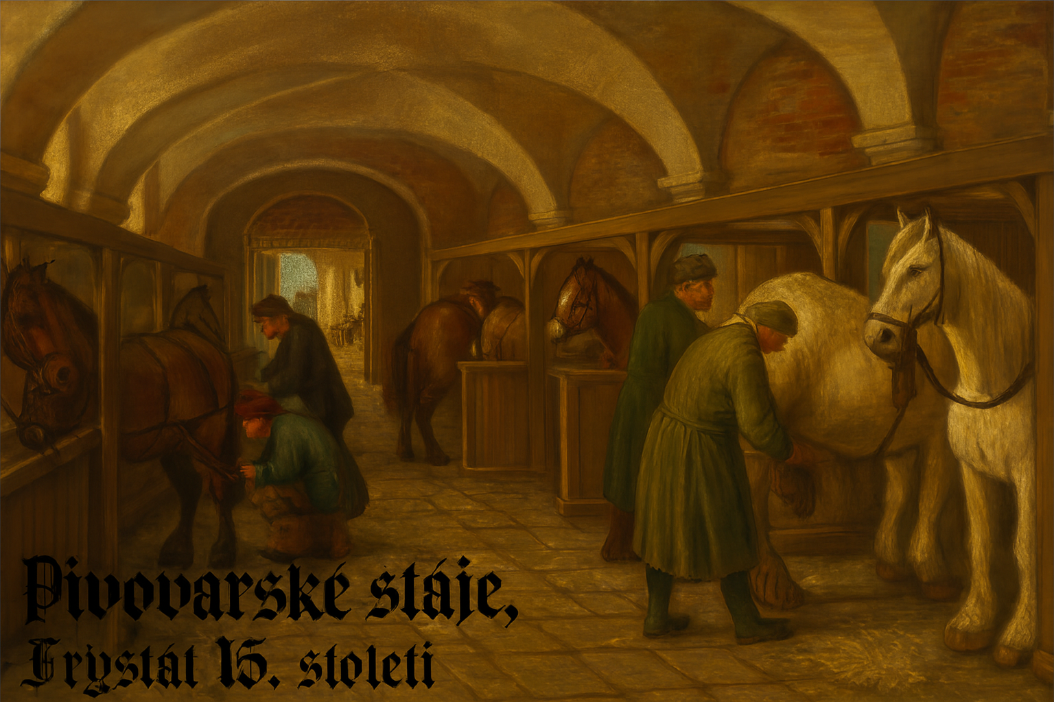 Stáj paláce Černé kněžny Sidonie ve Fryštátě sloužila i k ustájení pivovarských koní