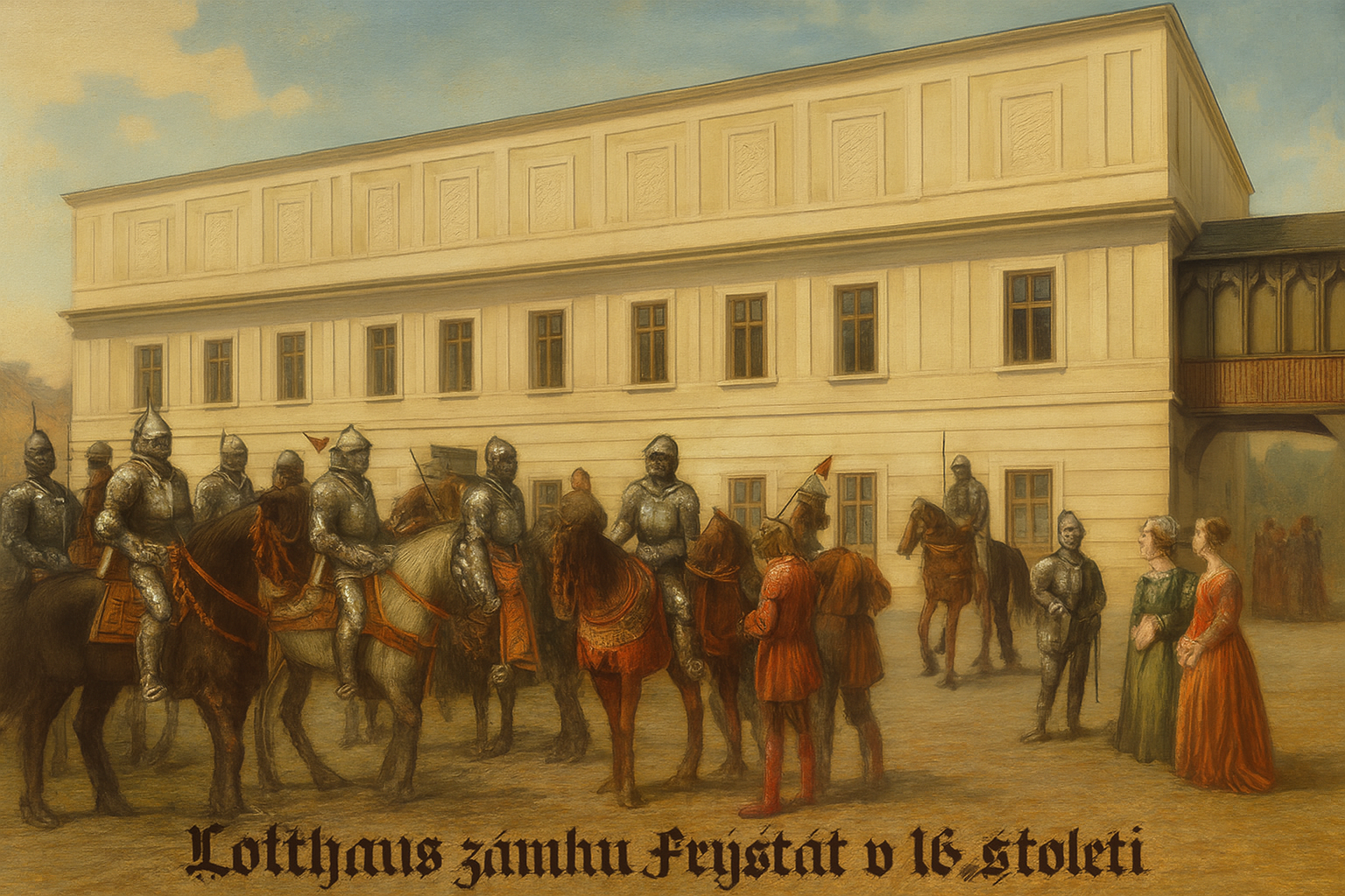 Fryštátské Purkrabství se stájemi je dnešní Lottyhaus