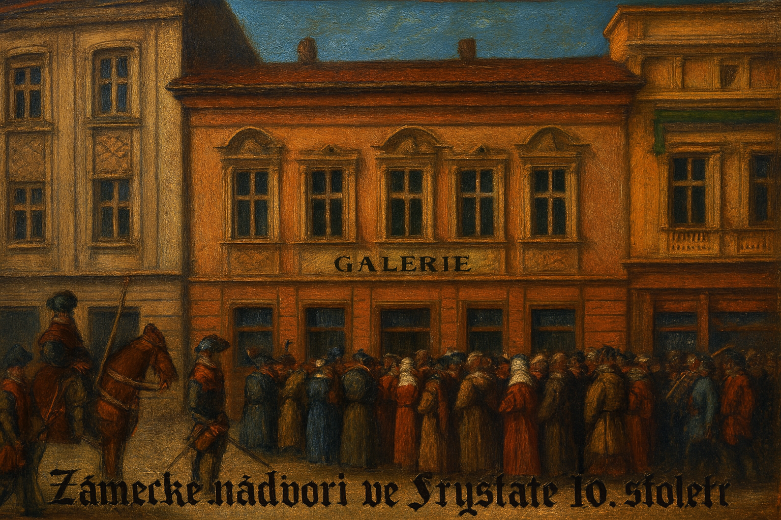 Městská galerie na Zámeckém nádvoří (uprostřed)