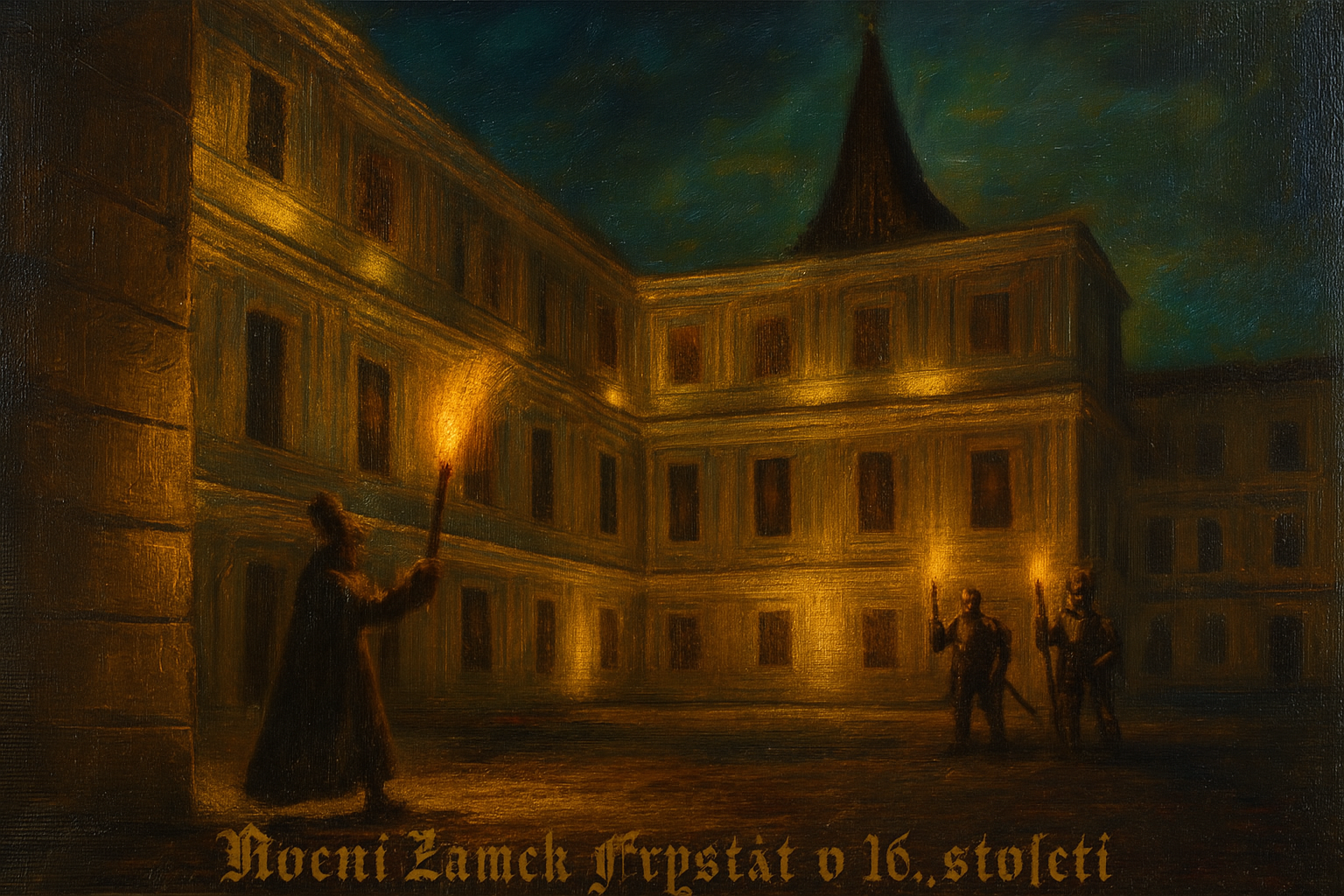 Když Fryštátský zámek usnul, zámečtí zbrojnoši hlídkovali