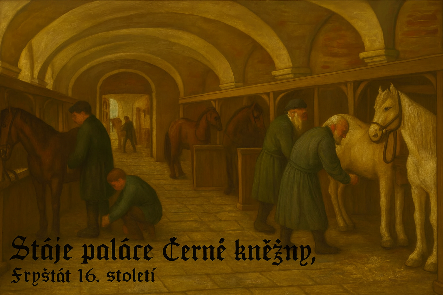Ve stájích Paláce Černé kněžny je dnes uzavřené Museum