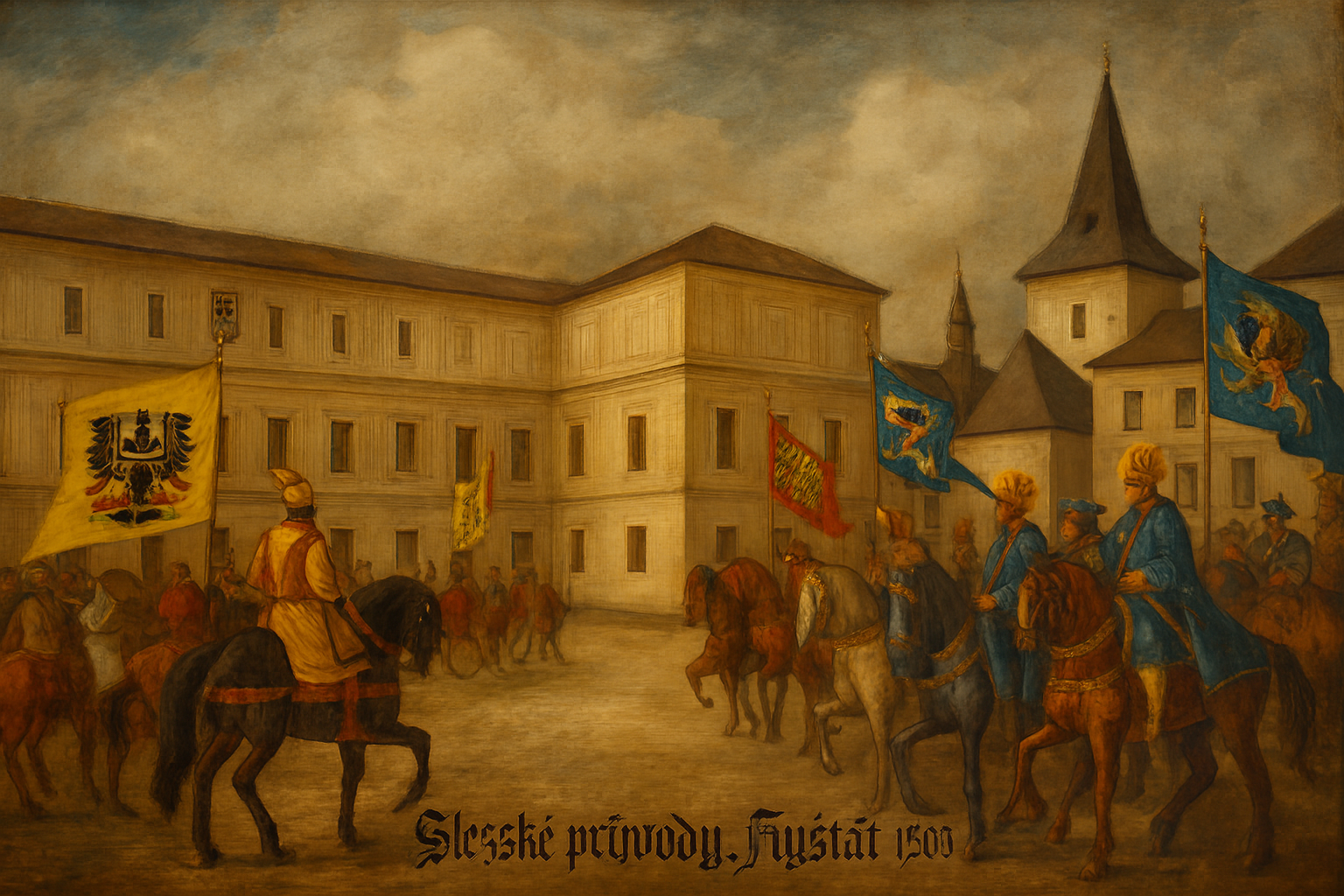 Slezské průvody na Zámeckém nádvoří v roce 1565