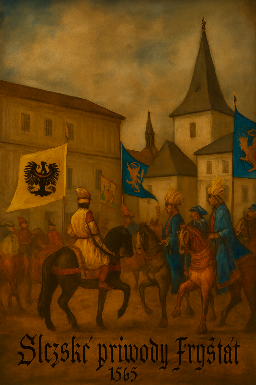 1565 - Okázalý svatební průvod kněžny Kateřiny Piastovny Lehnické je ve Fryštátě zakončen velkolepou oslavou s rytířským turnajem