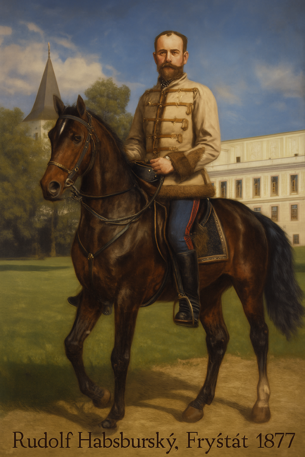 1877 - Lovecká návštěva korunního prince Rudolfa Habsbursko-Lotrinského ve Fryštátě