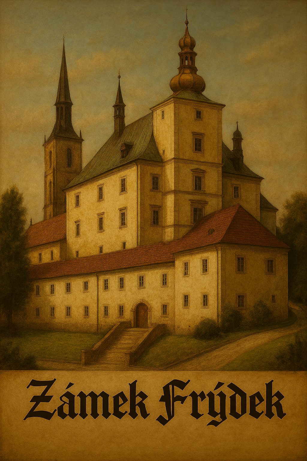 FRÝDEK - zámek byl původně postaven jako obranný hraniční hrad, střežící Slezsko-Moravskou hranici