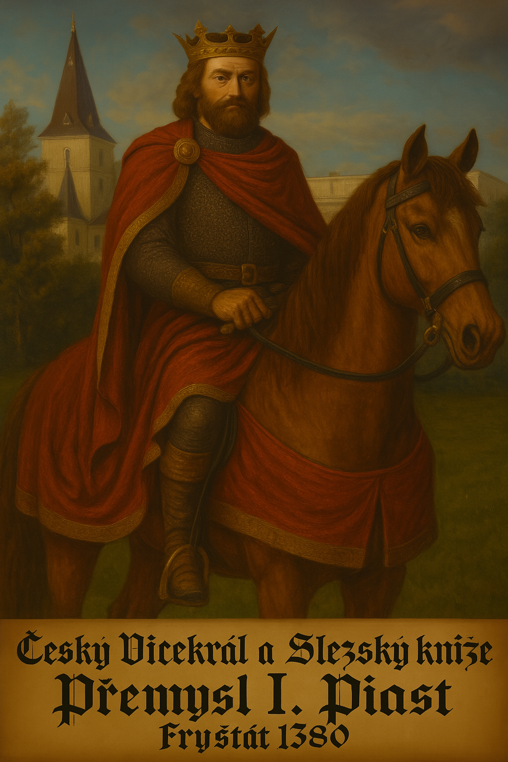 Kníže Přemysl I. Piast před rokem 1376 Lovecký zámek Fryštát rozšířil a proměnil v sídelní rezidenci, kde také mezi léty 1376-1386 pobýval