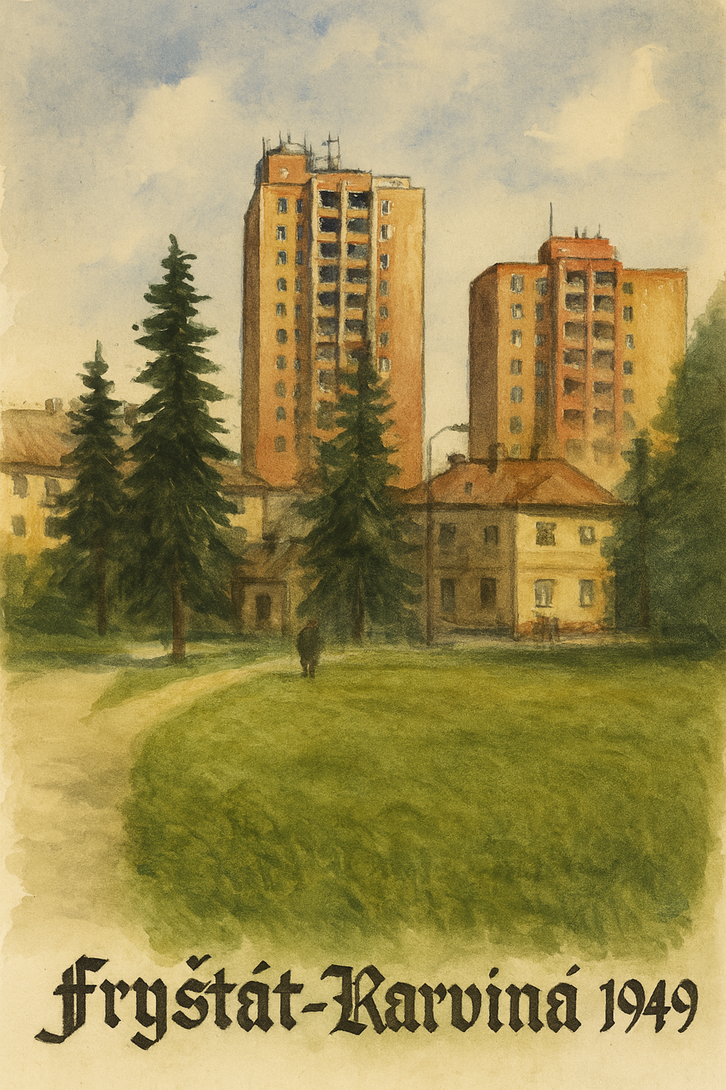 1949 - Fryštát se spojuje s okolními obcemi a začíná moderní výstavba města (dnes Karviná)