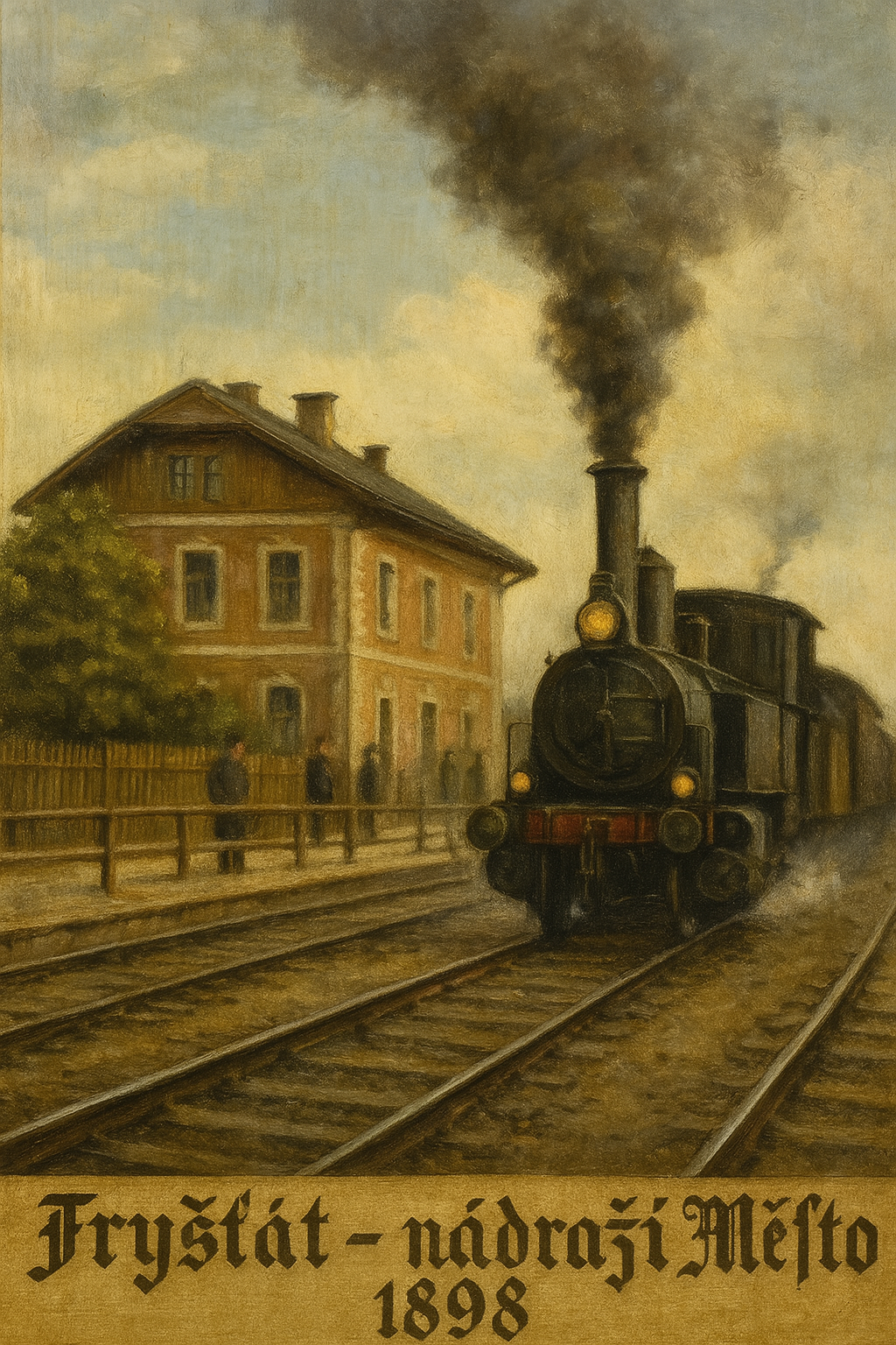 1898 - Obě nádraží, KBD Karvín a KFNB Petrovice, spojila městská dráha KFNB s nádražím přímo v centru Fryštátu