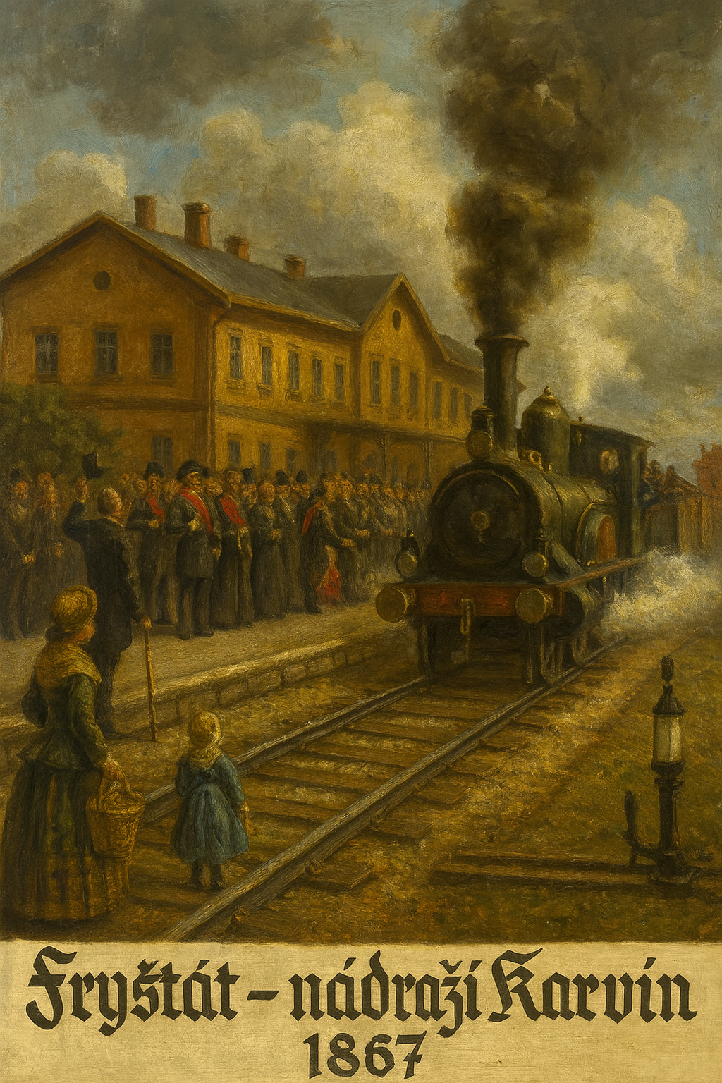 1867 - Na okraji Fryštátu, v hornické obci Karvín, je otevřeno nádraží KBD (dnes Karviná hl.n.)