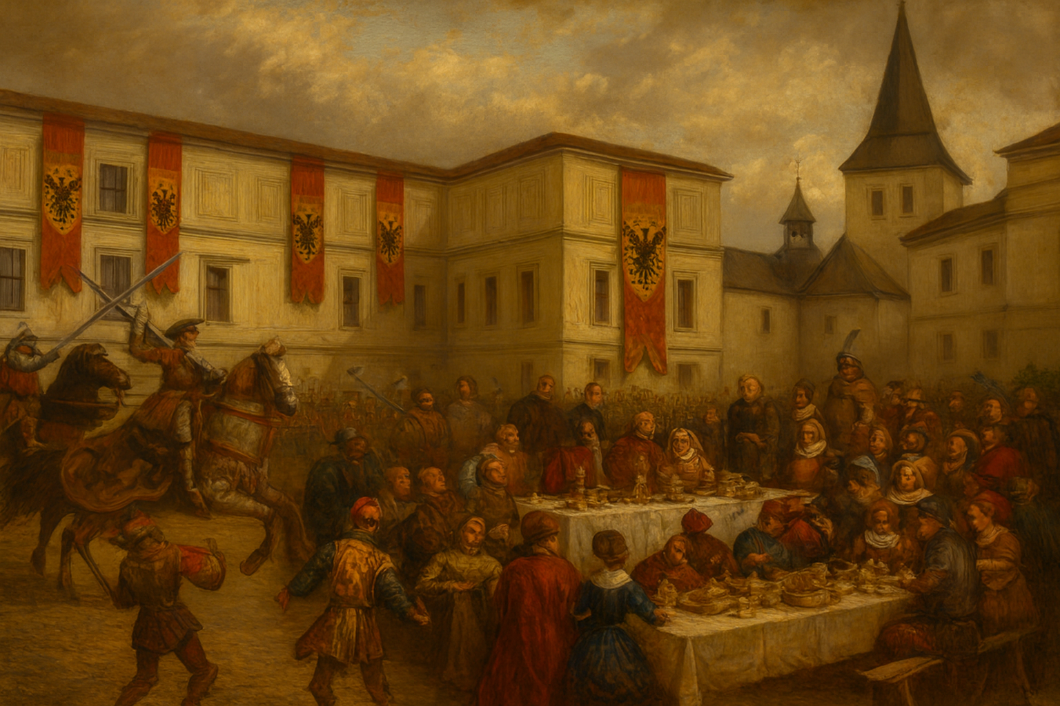 Knížecí svatba na Fryštátském zámeckém nádvoří