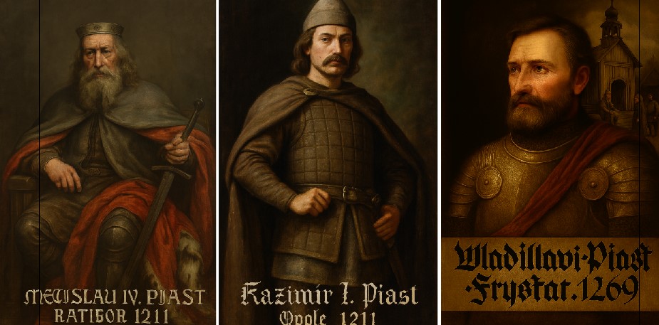 Piast II. Mečislav, Piast III. Kazimír a Piast IV. Vladislav