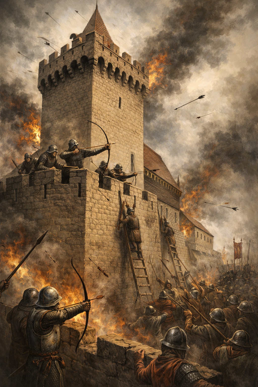 Hussite battles under the corner of Fryštát Castle in 1427