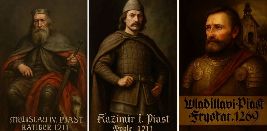 Piast II. Mečislav, Piast III. Kazimír a Piast IV. Vladislav