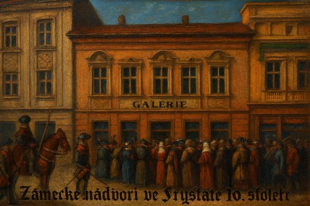 Městská galerie na Zámeckém nádvoří (uprostřed)