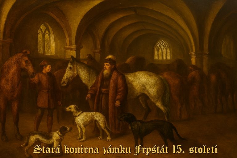 Štolmistr s pobočníky museli vzorně pečovali o vévodou milované koně a lovecké psy