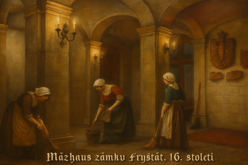 Služebnictvo se na zámku nezastavilo. Chodilo spát poslední a vstávalo jako první