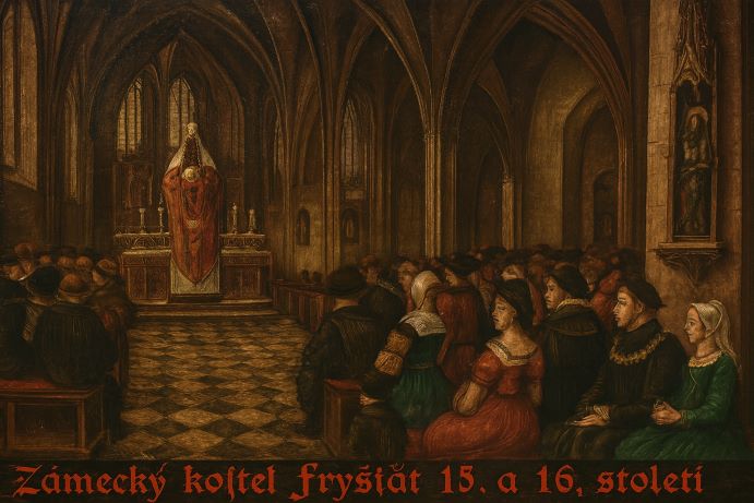 Den na Fryštátském zámku začínal vévodskému dvoru ranní mší v jeho zámeckém kostele