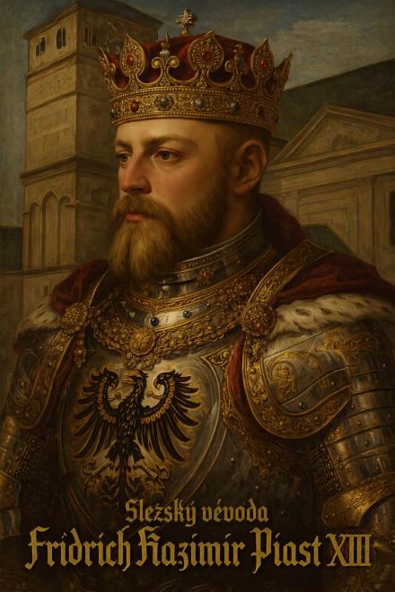 Slezský vévoda Fridrich Kazimír Piast XIII., je posledním rytířem Piastovského rodu ve Fryštátě