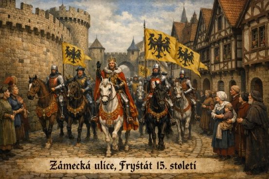 Castle Street was the access route to Fryštát Castle